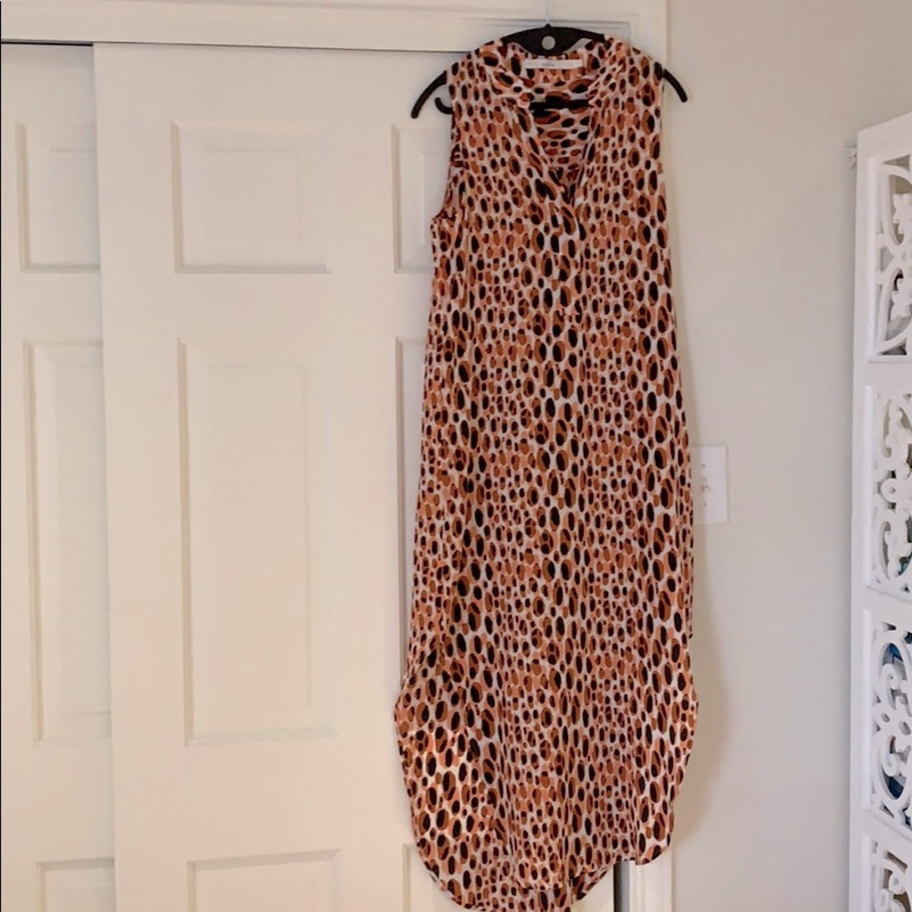 Marie Oliver leopard silk maxi